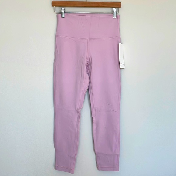 NWT Lululemon Align High-Rise Pant 25" Pink Peony Size 8 - Picture 2 of 11